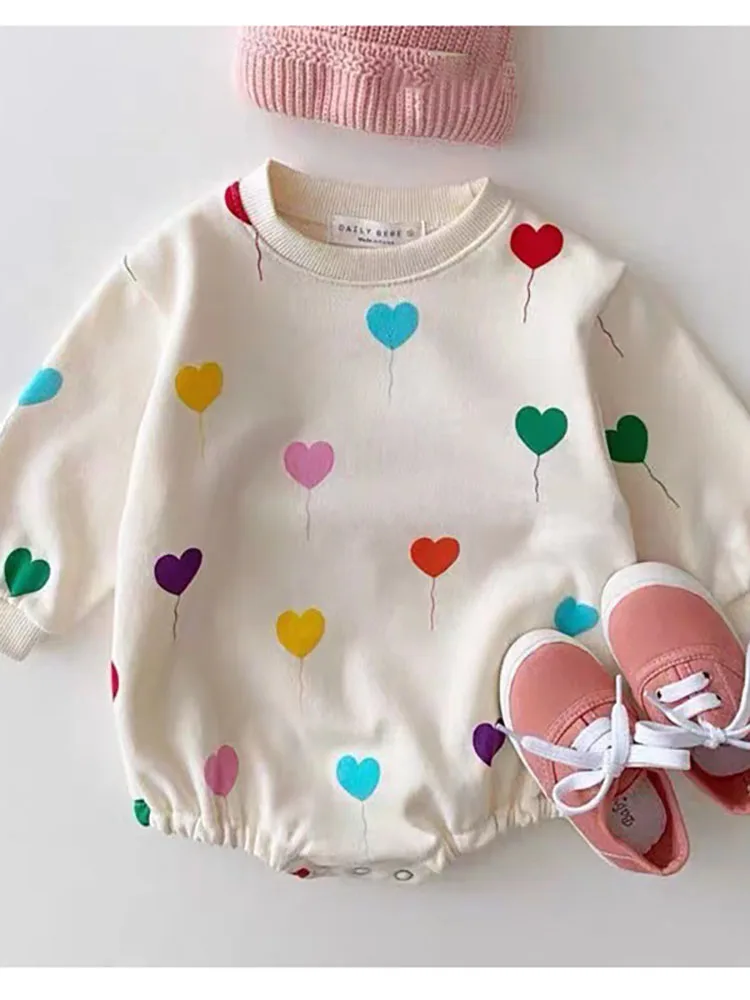 Mono Milangel de algodón con estampado de globos en tono pastel