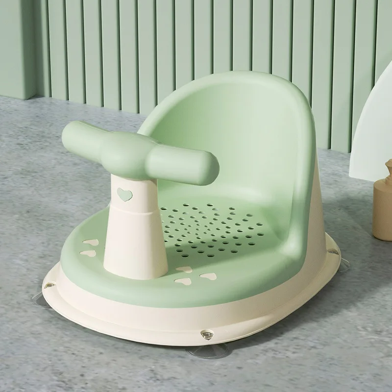 Asiento de baño con ventosa antideslizante para bebé – soporte de ducha portátil - imagen 3