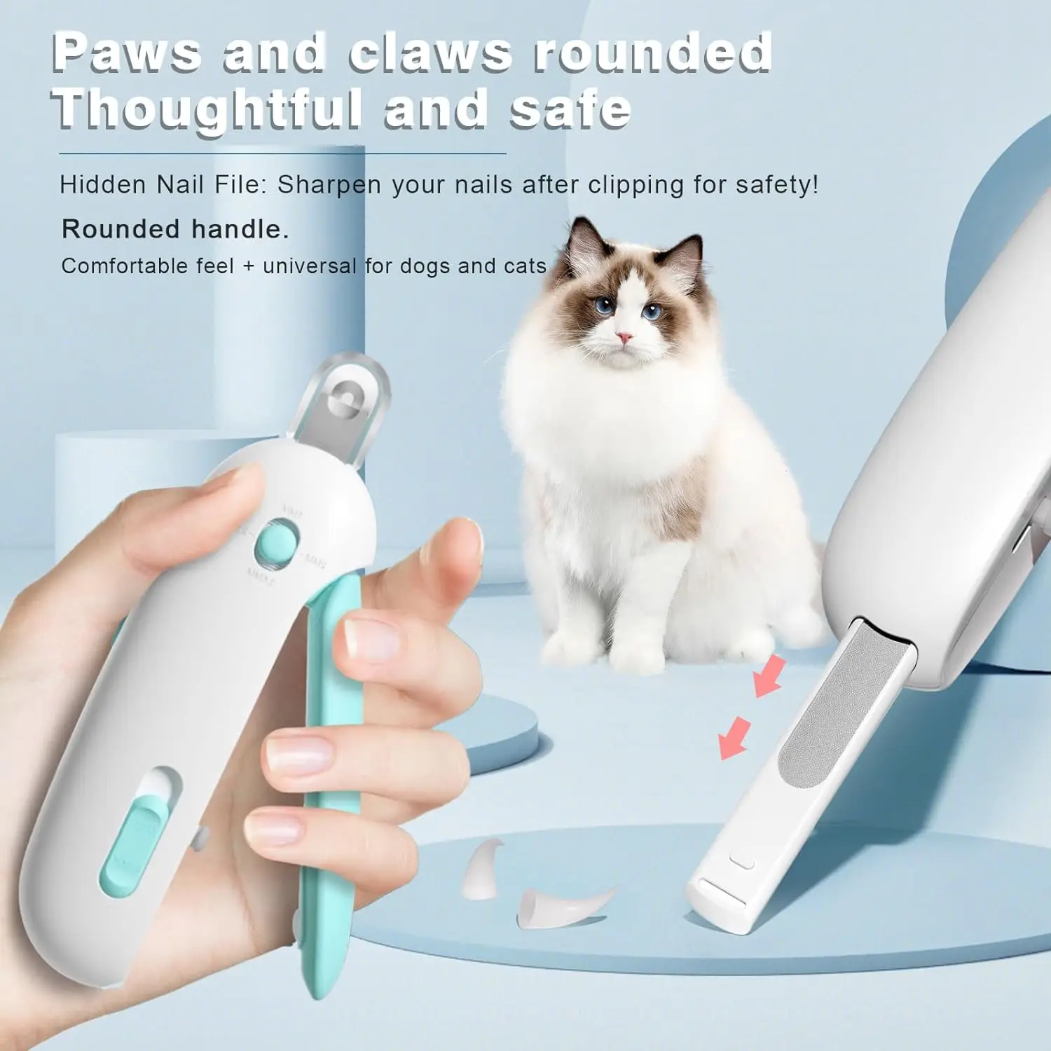 Cortauñas profesional para perros y gatos con orificio ajustable - imagen 5