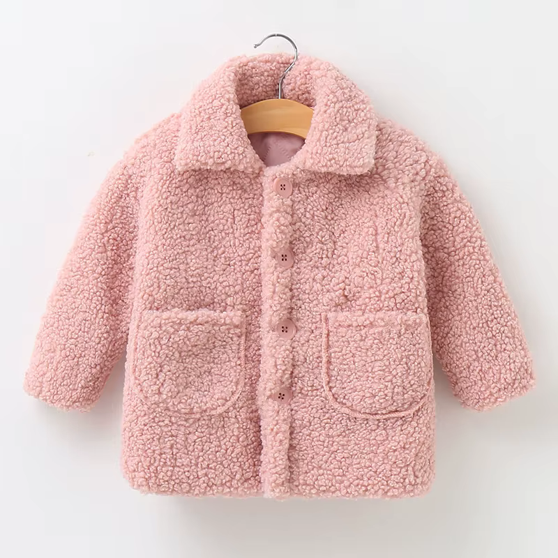 Chaqueta acolchada infantil en estilo de abrigo