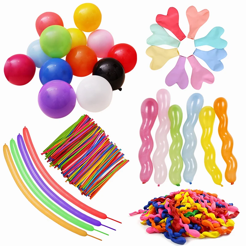ZYF Espiral de globos con corazón alargado para decoración