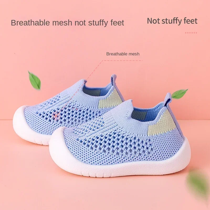 Zapatillas infantiles de punto transpirables antideslizantes primavera - imagen 2