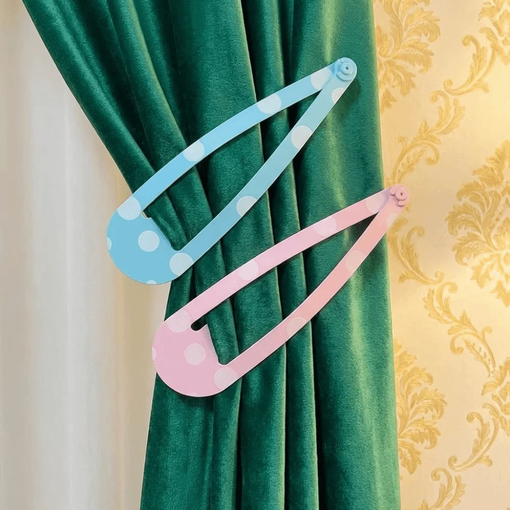 Pinzas para el pelo grandes de puntos estilo kawaii, uso diario - imagen 3