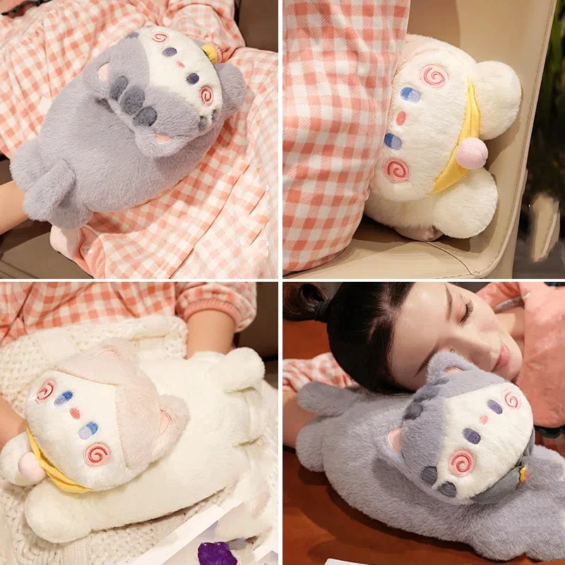 Bolsa de agua caliente infantil con funda desmontable de dibujos - imagen 4