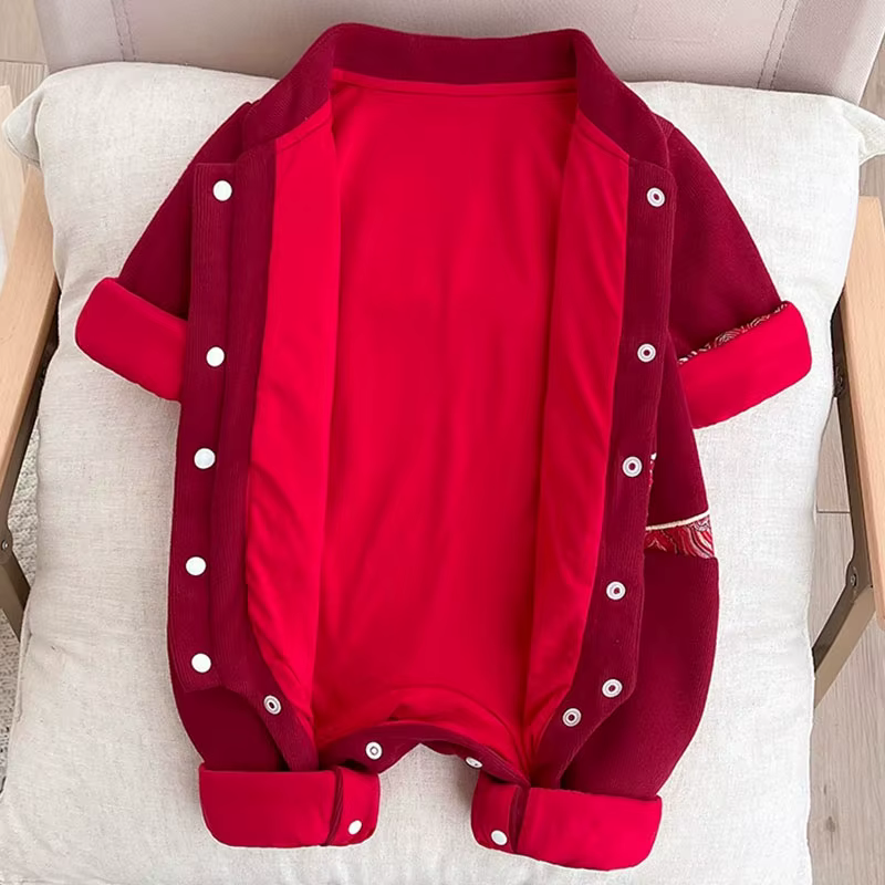 Conjunto de recién nacido para primavera y otoño con mono y sombrero - imagen 3