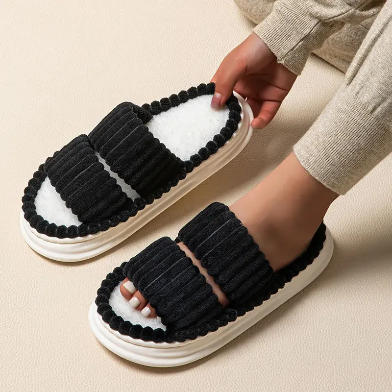 Zapatillas de interior para niños con pelo suave y tallas grandes - imagen 2