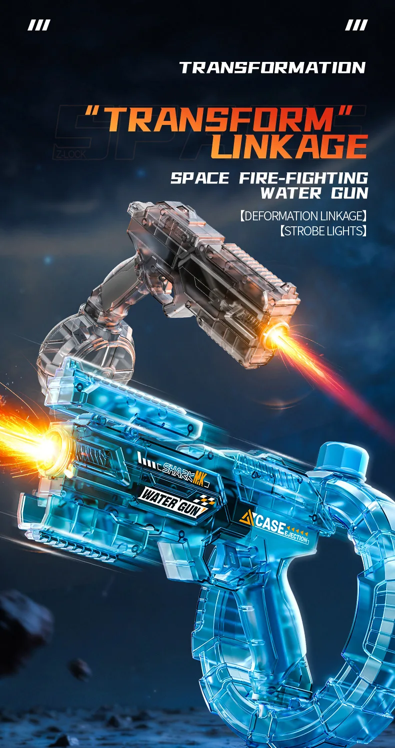 Pistola de agua espacial con anillo de energía