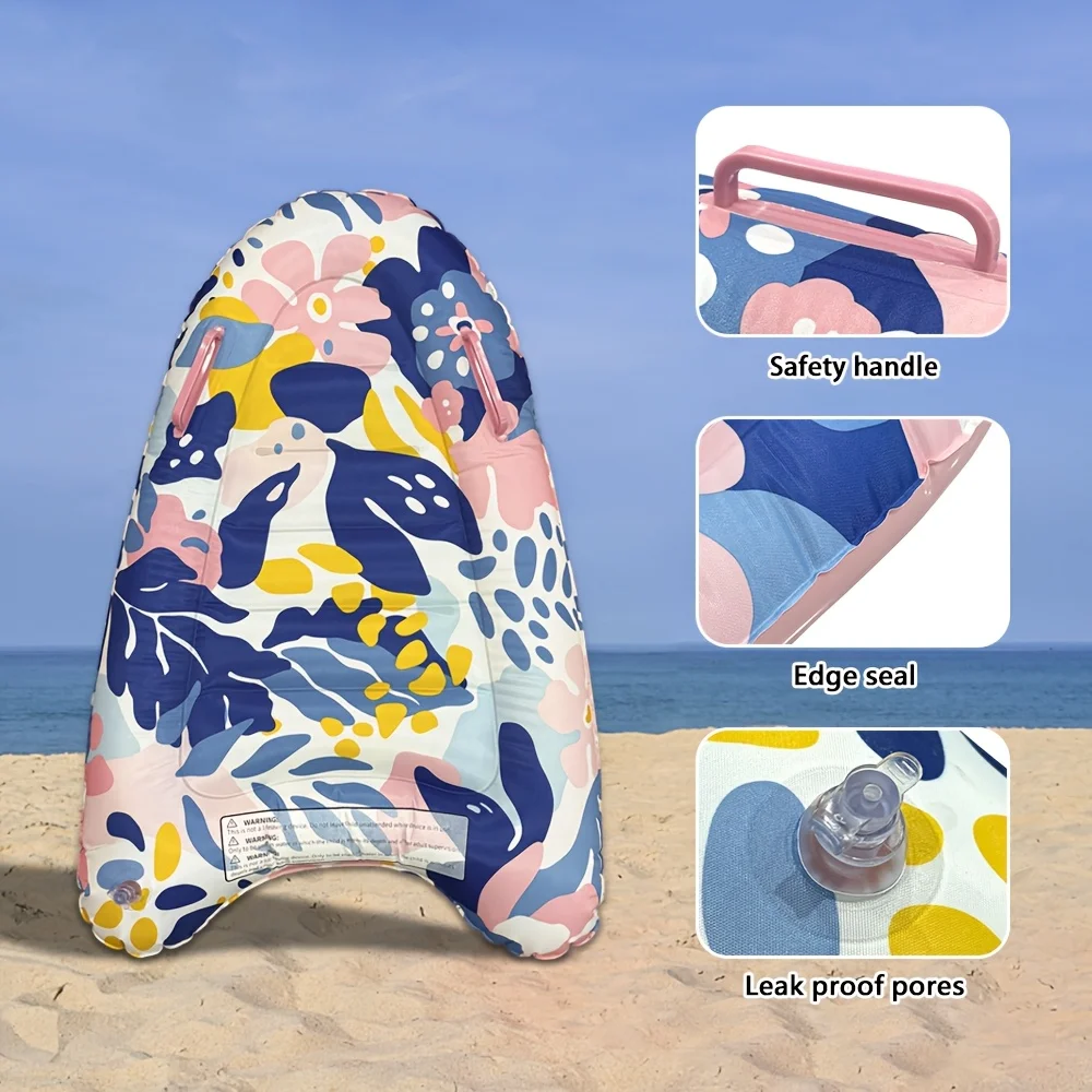 Tabla de surf inflable con asas ligera y flotante para niños - imagen 3
