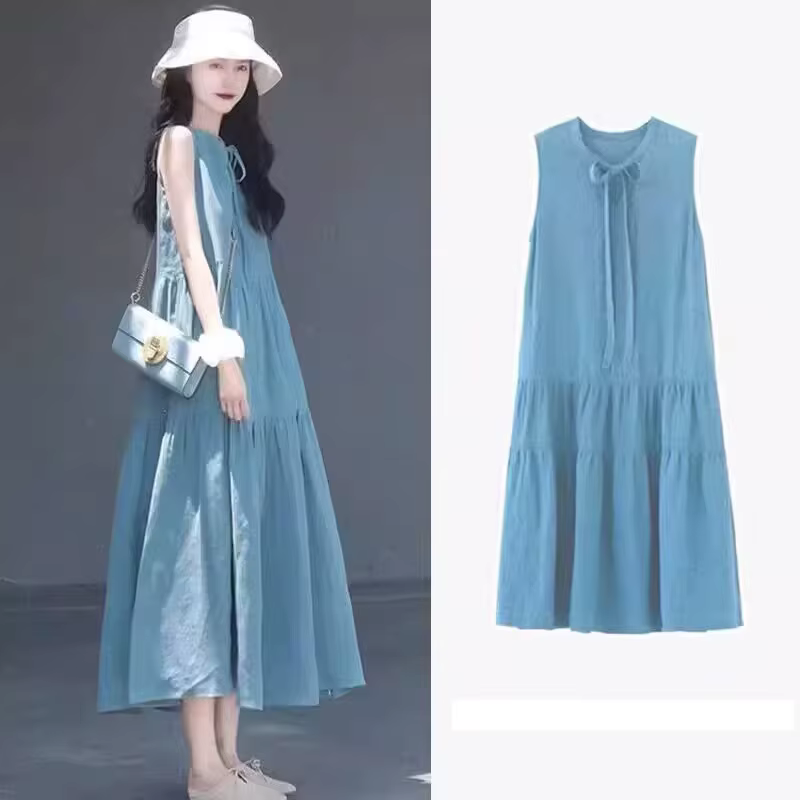 Vestido de maternidad bodycon sin mangas informal para otoño en casa