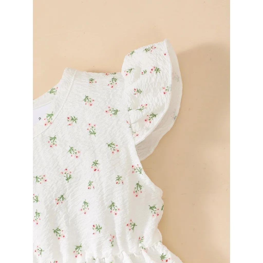 Body floral sin mangas para bebé niña - Ideal para verano