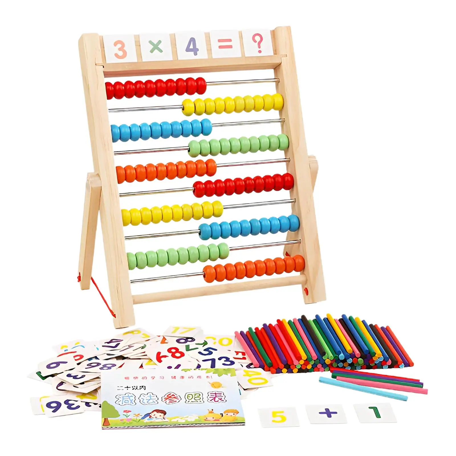 Colorful Wooden Abacus Educational Toy for Preschool Elementary Boys Girls Colorful Wooden Abacus Educational Toy for Preschool Elementary Boys Girls