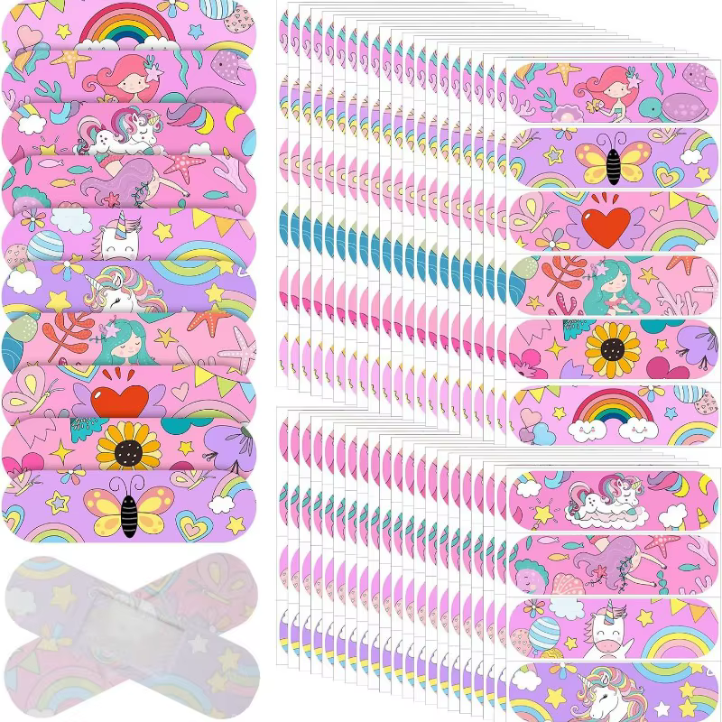 Tiritas kawaii con estampado de caballos