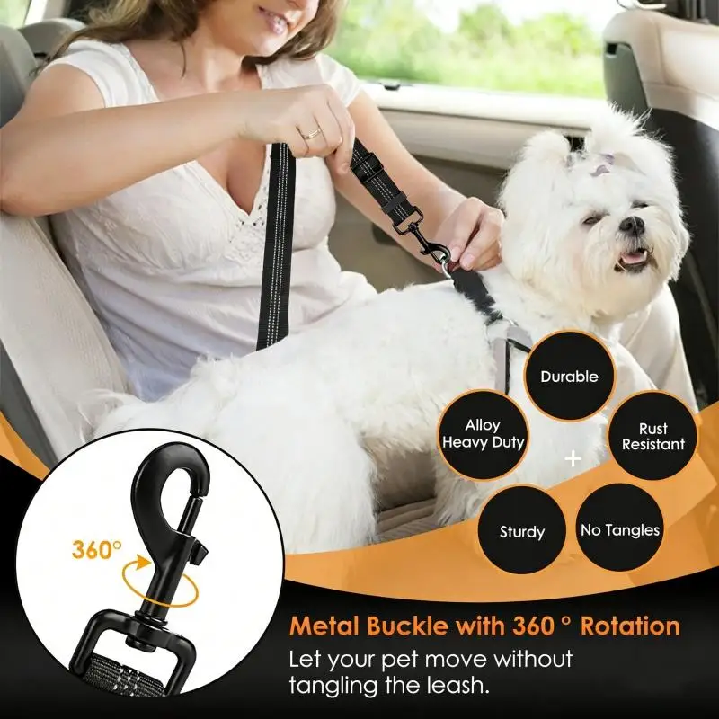 Arnés de seguridad en coche reflectante universal para perros - imagen 5