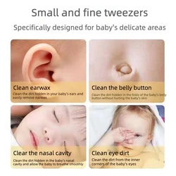 Kit de higiene para bebés con limpiador nasal y pinzas seguras