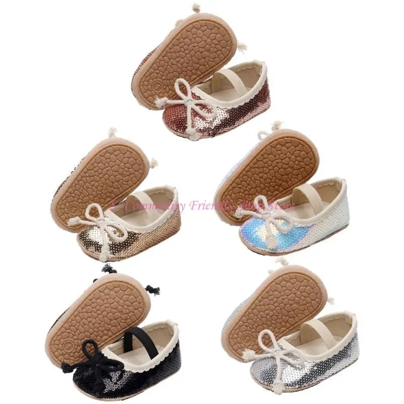 Zapatos planos con lazo para bebé