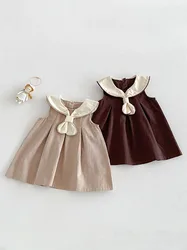 Vestido de verano sin mangas para niñas – estilo vintage princesa