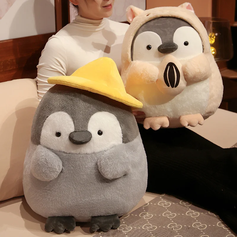 Peluche de pingüino suave para niños, almohada animal - imagen 4