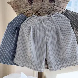 Pantalones antimosquitos de algodón y lino para niñas – Pierna ancha