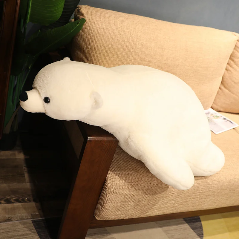 Peluche de oso polar blanco gigante – cojín decorativo para regalo - imagen 4