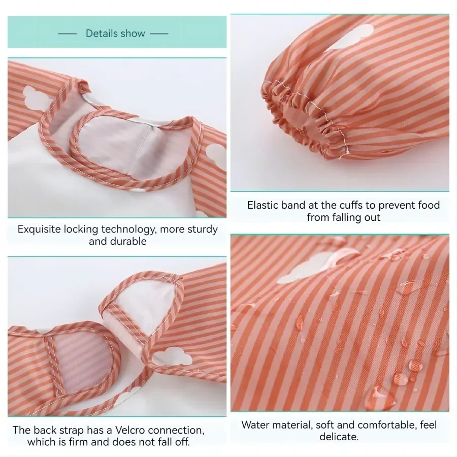 Bata impermeable de manga larga para bebé con dibujos animados - imagen 5