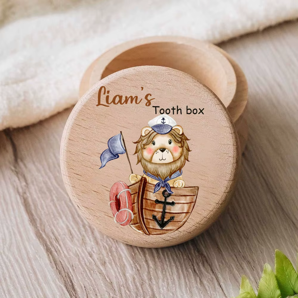 Caja de dientes de bebé personalizada con nombre - imagen 4