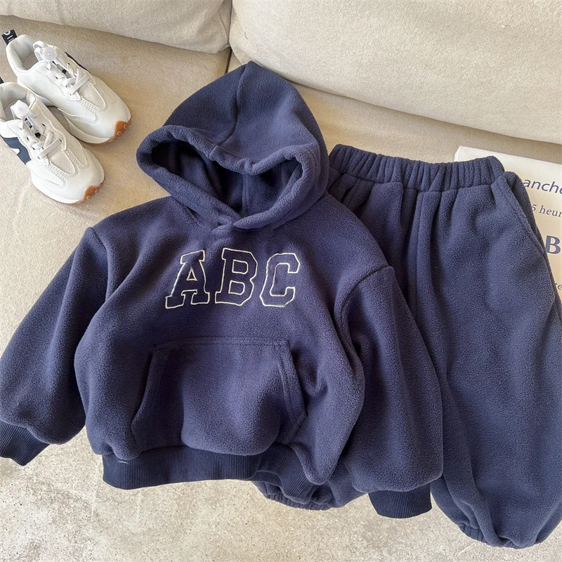 Traje acolchado grueso para niños otoño e invierno de ocio unisex - imagen 3