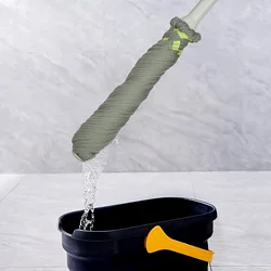 Mopa de microfibra autoescurrable giratoria para suelos de madera