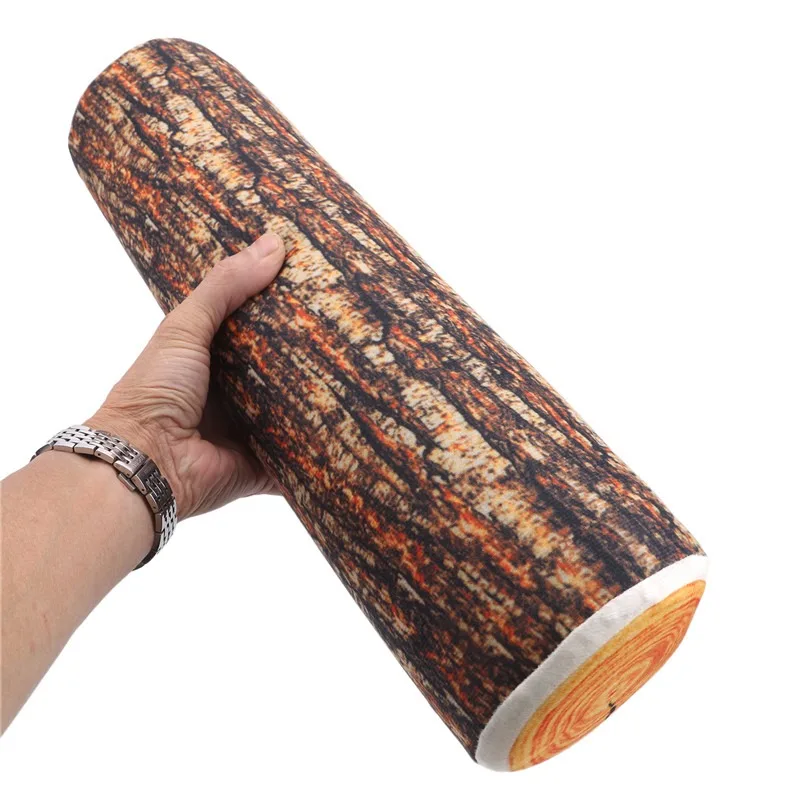 Cojín decorativo en forma de tocón – Ideal para hogar y coche - imagen 3