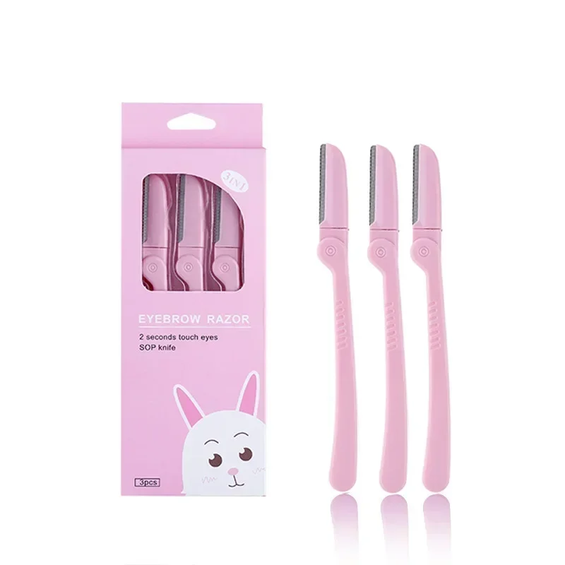 Juego depiladora plegable para cejas y axilas con cuchillas inox