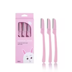 Juego depiladora plegable para cejas y axilas con cuchillas inox