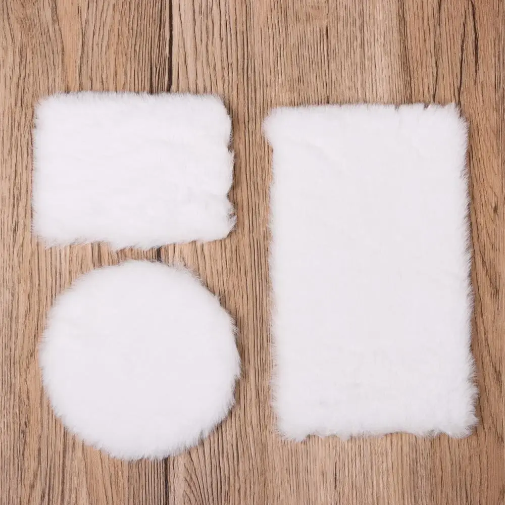 Alfombra de felpa para casa de muñecas – pelo suave - imagen 3