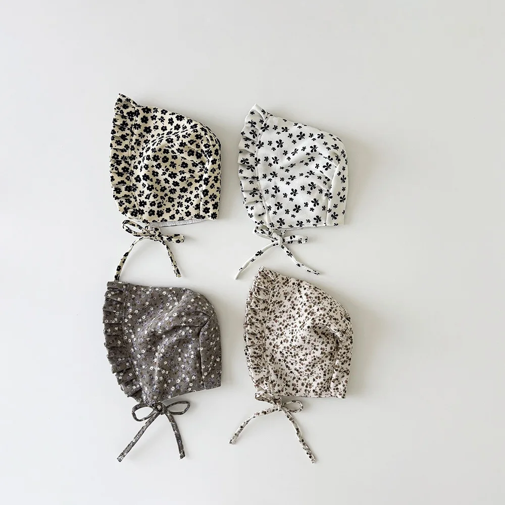 Gorro de sol floral para bebé con protección auditiva - imagen 4