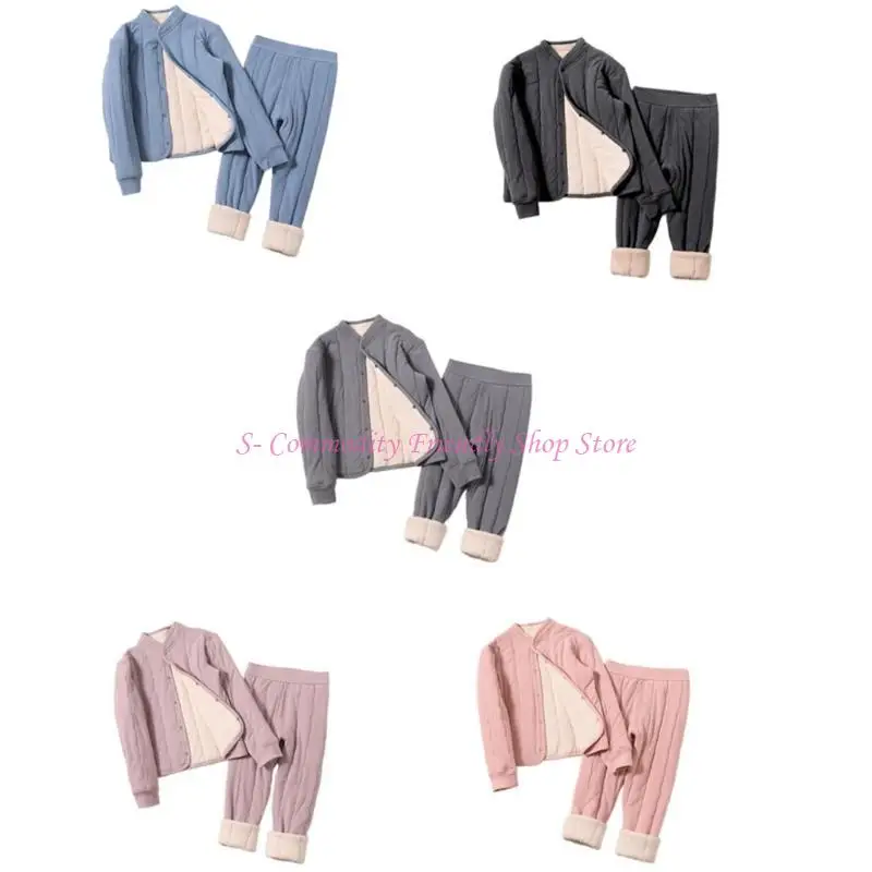 Pijama infantil de algodón a juego en colores disponibles