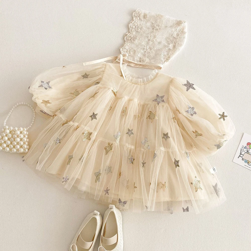 Vestido con estrellas para niña – Estilo casual primavera - imagen 3