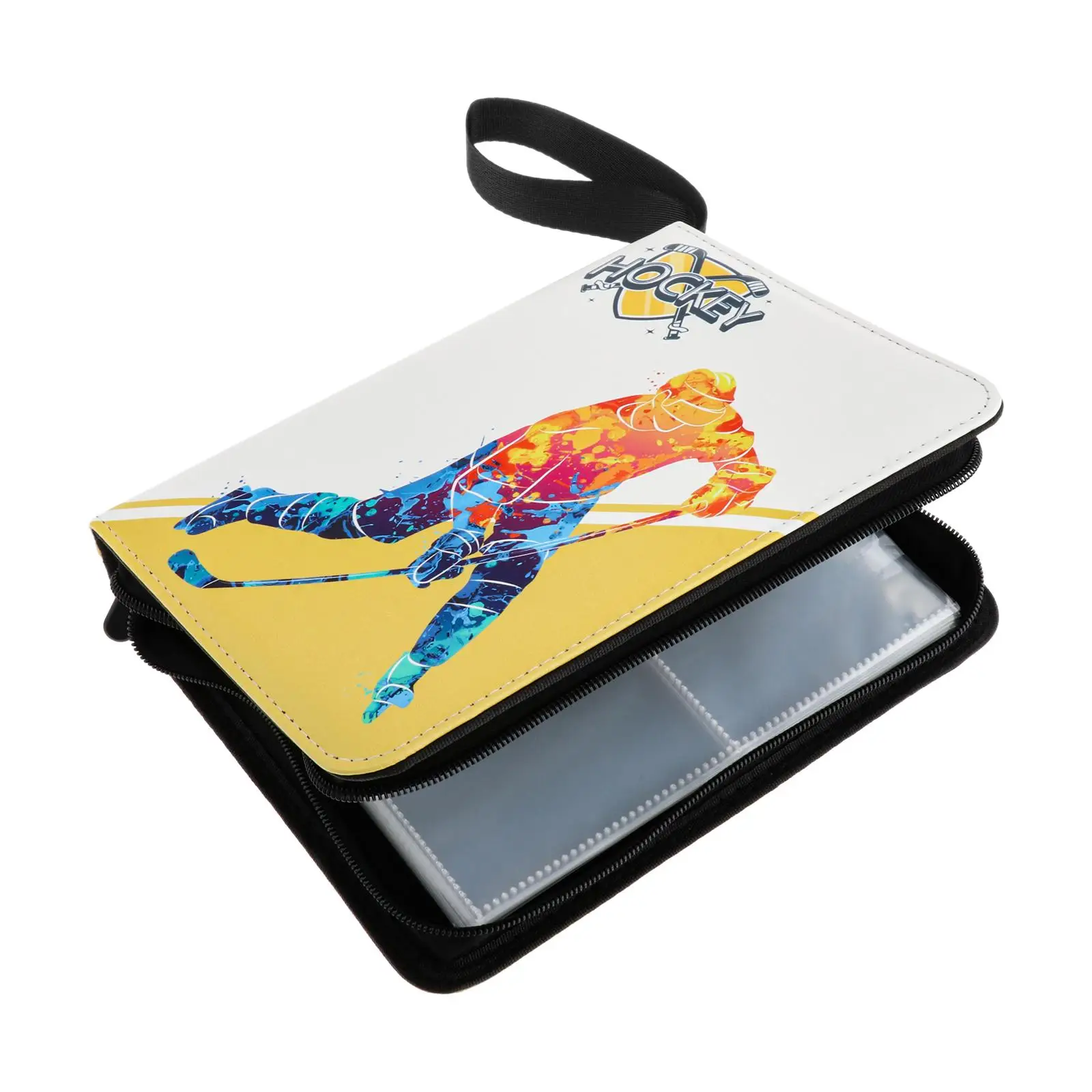 Carpeta para tarjetas de hockey con fundas protectoras y cierre - imagen 5
