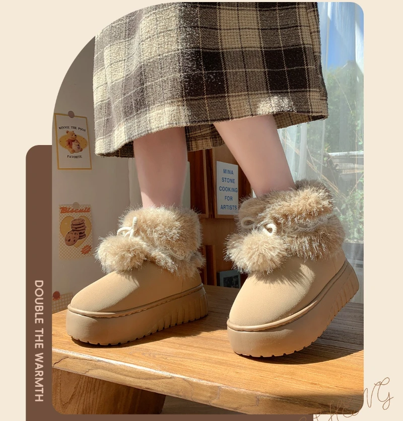 Botas de nieve tipo casual para invierno