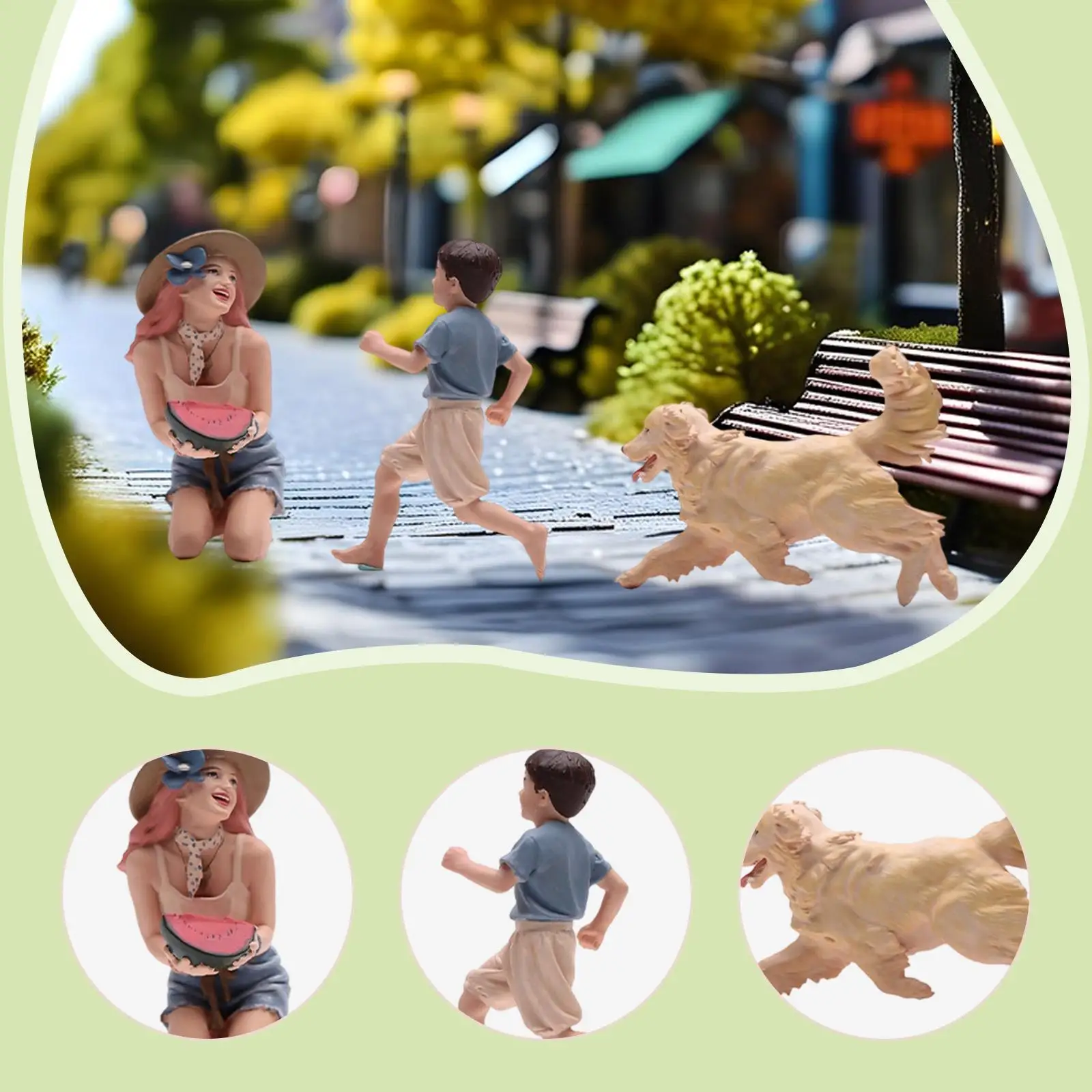 Figura de resina para dioramas y micropaisajes, femenina - imagen 4