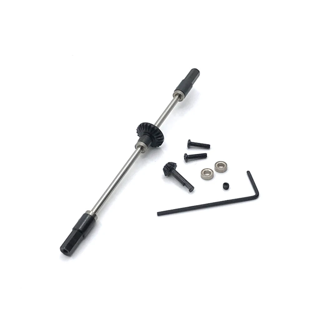 Eje trasero de aluminio con engranaje de piñón para RC buggy y crawler - imagen 2