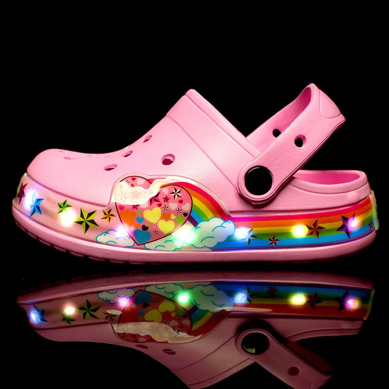 Sandalias infantiles LED antideslizantes de verano para niños - imagen 5