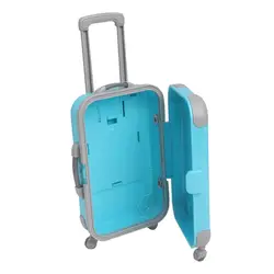 Maleta de viaje para muñecas con compartimento y asa