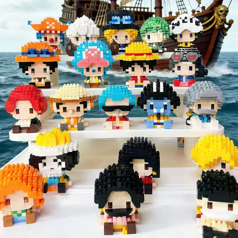 Bloques de construcción One Piece Luffy Nika, figura mini - imagen 3