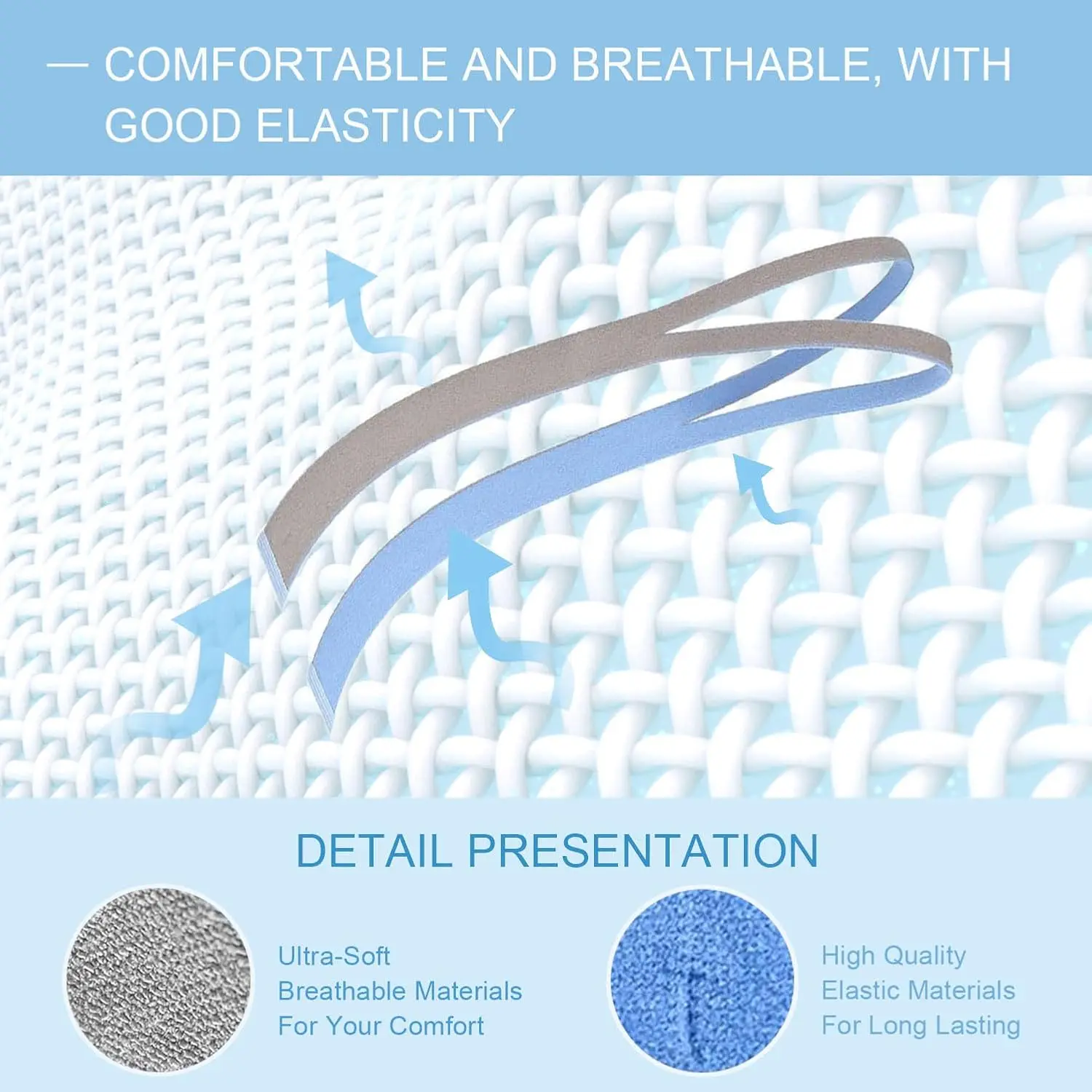 Arnés CPAP repuesto AirFit P10 con correas ajustables y clips - imagen 3