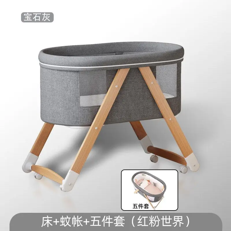 Cuna plegable para recién nacidos portátil con nido moisés - imagen 4