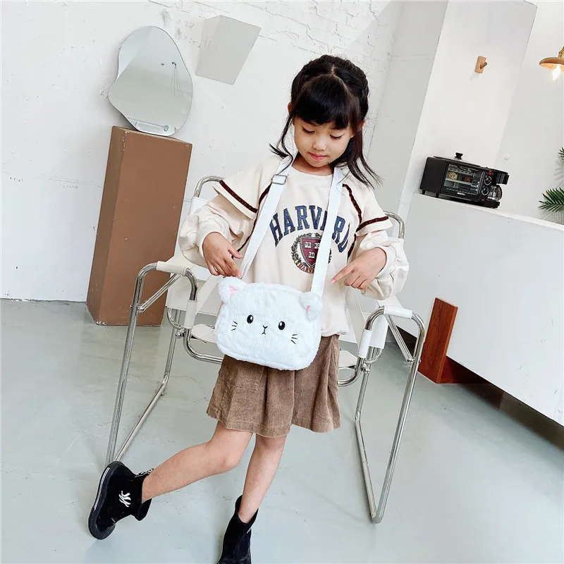 Bolsa de felpa con animales para niños – Estilo kawaii, alta capacidad - imagen 3