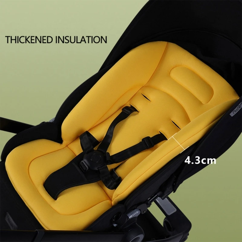 Cojín para cochecito universal acolchado con soporte lumbar cómodo - imagen 4