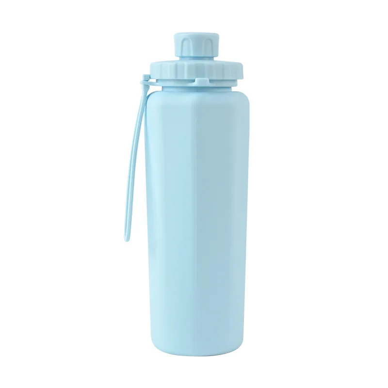 Botella de agua pliable de silicona 600 ml para niños – Resistente y ligera - imagen 5