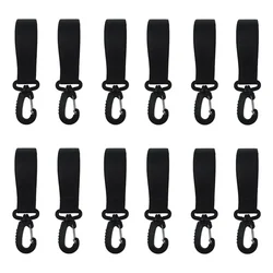 Ganchos cochecito giratorios con clips para bolsas de pañales