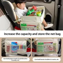 Bandeja de asiento para coche infantil con mesa plegable y soporte