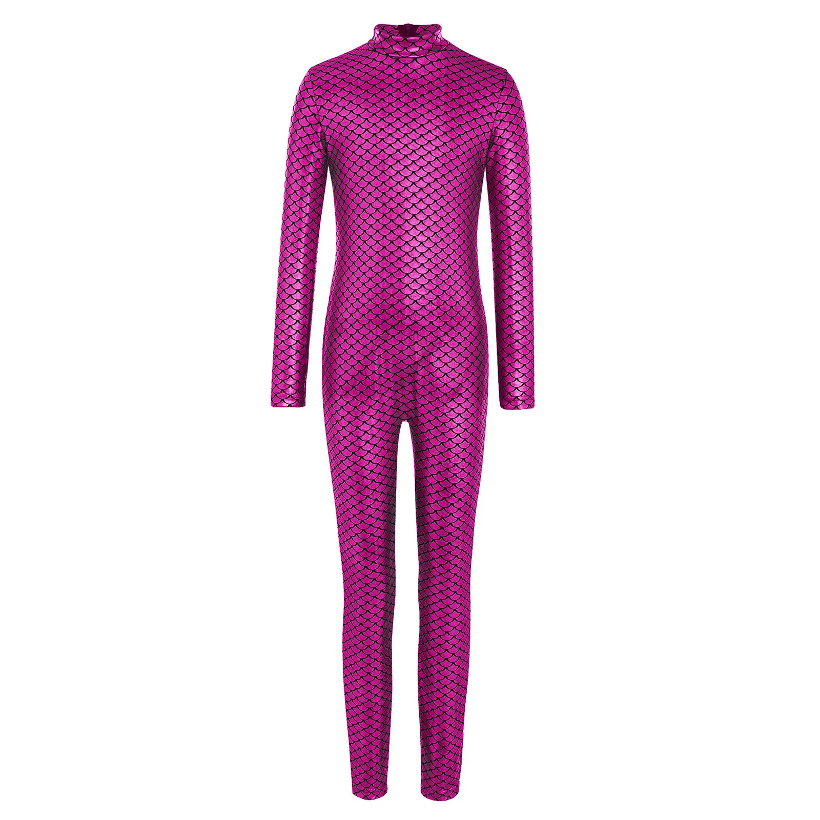 Maillot de ballet sirena con escamas metálicas para niña - imagen 3