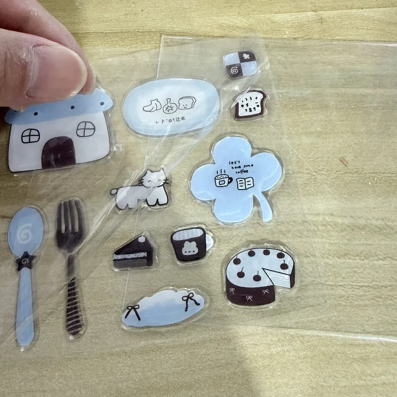 Pegatinas epoxi de gatitos con dibujos animados 3D para decorar - imagen 2